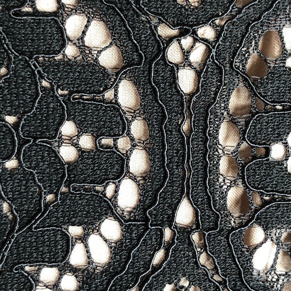 Loft black crochet lace sheath career wedding dres - Picture 8 of 10